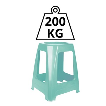 Taboret stołek krzesło do 200 KG Soft Zielony