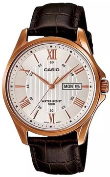 STALOWY KLASYCZNY ZEGAREK CASIO MTP-1384L -7A DATA