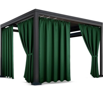 ZASŁONY NA TARAS 155x210 ZASŁONA OGRODOWA OGRODOWE Z TUNELEM WODOODPORNE