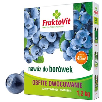 Nawóz do borówek FruktoVit 1.2kg wieloskładnikowy granulat szybko działa