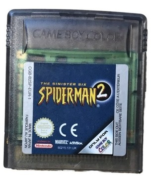 SPIDER-MAN 2 THE SINISTER SIX NINTENDO GAME BOY COLOR