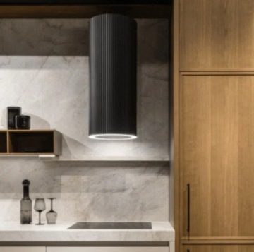 OKAP ŚCIENNY CIARKO DESIGN MONOGRAM P BIAŁY + tłumik elastyczny gratis!