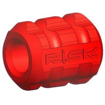 5 силиконовых наружных тормозных тросов велосипеда, красные