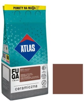 FUGA CERAMICZNA ATLAS 5kg *023* BRĄZOWY PO TERMINIE