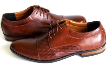КОРИЧНЕВЫЕ ТОРЖЕСТВЕННЫЕ ТУФЛИ КОЖАНЫЕ ТУФЛИ 323-3-4 BAF
