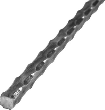 (2m) pręt stalowy młotkowany grawerowany 20x20 mm