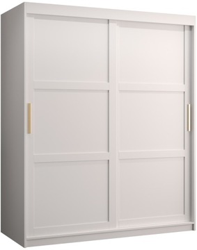 Szafa przesuwna MIRO 1 150cm. biała + złoto
