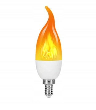 4sztuki LED płomień żarówka LED E14