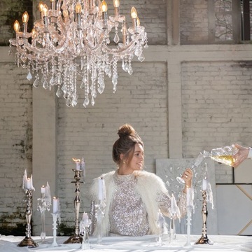 БОЛЬШОЙ 5-РУЧНЫЙ КАНДЕЛЯБР СЕРЕБРЯНЫЙ КАНДЕЛЯБР 144 см