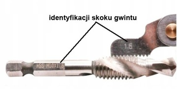 GWINTOMIERZ MIERNIK GWINTU WZORNIK GRZEBIEŃ 24 szt