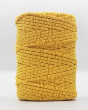 Makrama Sznurek PLECIONY 5 mm yellow 100 m