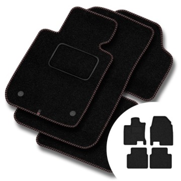 Velurové koberce Streak pro Nissan Qashqai I +2 2008-2013 7 osob