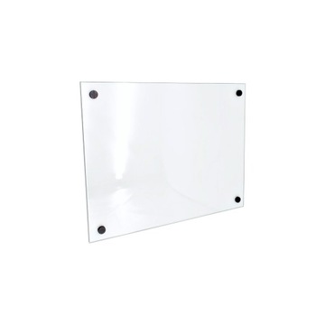 Panel szklany Optiwhite 50x70 + CZARNE mocowania
