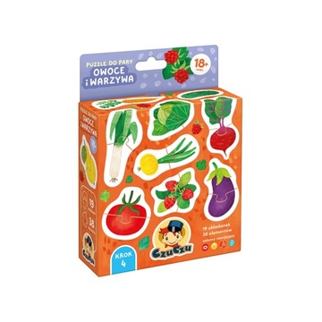 Czuczu Puzzle do pary OWOCE I WARZYWA 18m+ Czu Czu