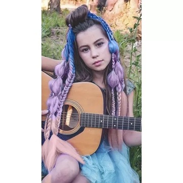 Синтетические волосы омбре косички Soulima 23577