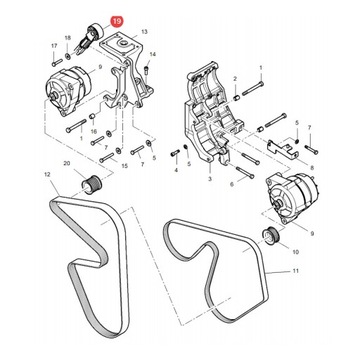 Натяжитель поликлинового ремня. МФ 4282175М2 Оригинал
