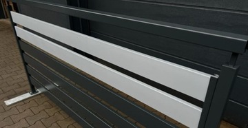 Профильный пролетный панельный забор под дерево - набор образцов