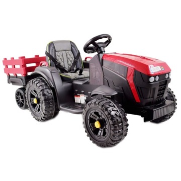 TRAKTOR NA AKUMULATOR Z PRZYCZEPĄ, MIĘKKIE KOŁA, MIĘKKIE SIEDZENIE BDM0925