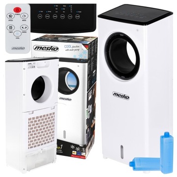 KLIMATOR BEZŚMIGŁOWY 3W1 +PILOT TIMER OSCYLACJA NAWILŻANIE OCZYSZCZANIE LED