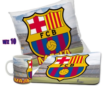 НАБОР FC BARCELONA: КРУЖКА + ПОДУШКА + КОВРИК ДЛЯ МЫШИ + НАЗВАНИЕ РАЗЛИЧНЫХ ДИЗАЙНОВ