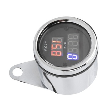Motocykl 3 w 1 Tachometr Prędkościomierz Odograph Wyświetlacz LCD Odporny na promieniowanie UV