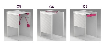 Матовая мебельная штора Rehau BLACK на заказ.