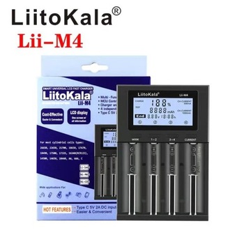Ładowarka akumulatorów LiitoKala Lii-M4 Li-Ion AA