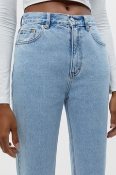 PULL & BEAR NIEBIESKIE MOM JEANS KIESZENIE (32)