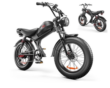 Emoko C93 Ebike 48v 20 cali gruba opona 1000W 20AH 55km/h offroad