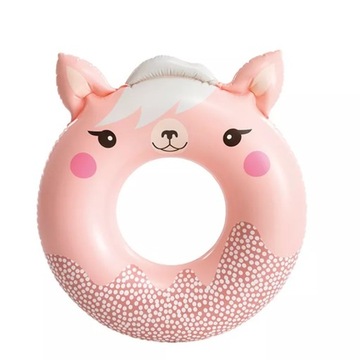 Надувной круг для плавания, пляжный питомец, розовый, макс. 40 кг.