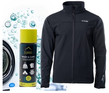 Kurtka męska softshell wodoodporna XL i Środek do czyszczenia prania