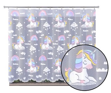 Firana dziecięca JEDNOROŻCE dla dziewczyn 300x150