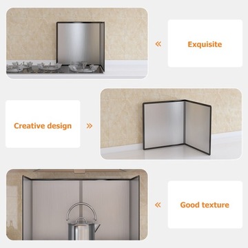 Металлический брызговик для плиты