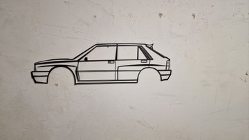 Lancia Delta Integrale Metalowa dekoracja na ścianę ścienna 120cm