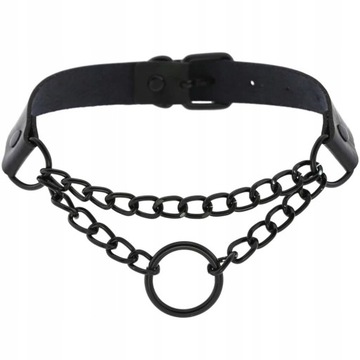 naszyjnik choker łańcuch podwójny punk gotyk