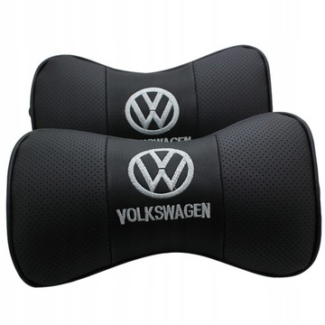 2pcs Skórzany zagłówek samochodowyu do Volkswagen