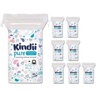 PŁATKI DLA NIEMOWLĄT CLEANIC KINDII BABY 8x60szt