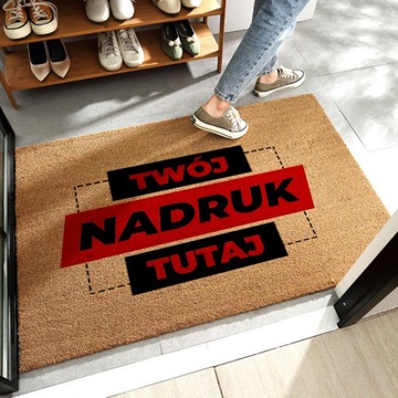 WYCIERACZKA POD DRZWI DO BUTÓW TWOJE WŁASNE LOGO PERSONALIZOWANY NAPIS WZÓR