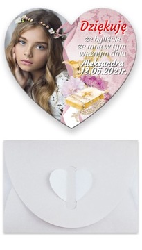 Благодарим гостей Первого Причастия. Благодарим сувенир МАГНИТ + КОНВЕРТ.