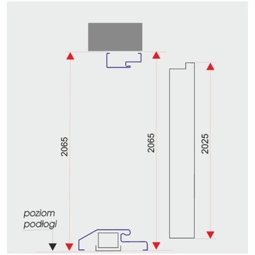 Симметричная окрашенная деревянная дверная коробка