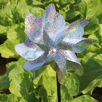 10 шт. светоотражающая садовая ветряная мельница для садовой фермы