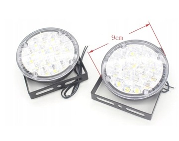Круглые светодиодные фары дальнего света E4 RL 9CM DRL лампы