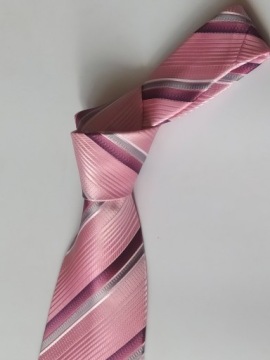 WYPRZEDAŻ ELEGANCKI KRAWAT DOBRA JAKOŚĆ RÓŻOWY PI