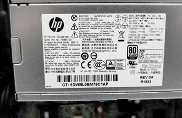 HP EliteDesk 800 G1 SFF i5-4590, 16 ГБ ОЗУ, НОВЫЙ твердотельный накопитель емкостью 120 ГБ, Linux