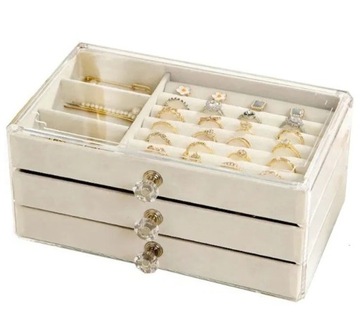 Женская шкатулка для украшений, органайзер, шкатулка, вместительный футляр.