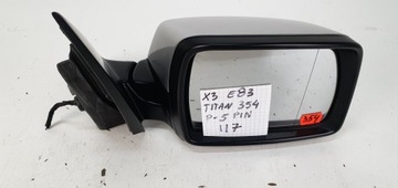 BMW E83 ZRCÁTKO PRAVÉ POUZDRO VLOŽKA 5 PIN TITAN NR 117