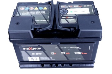 AKUMULATOR 12V 72AH 700A L- 278X175X175 Z OCZKIEM KONTROLNYM MAXGEAR