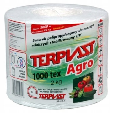 SZNUREK TEX 1000 DŁ 2000 MB Z UV BIAŁY 2 KG