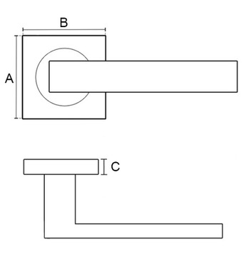 Klamka ANDY-QR Brąz Mat