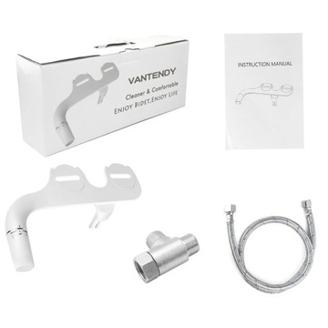 КРЕПЛЕНИЕ БИДЕ К ТУНАТУ, ДВОЙНАЯ НАСАДКА, РЕГУЛИРУЕМОЕ ДАВЛЕНИЕ ВОДЫ